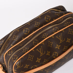 LOUIS VUITTON Shoulder Bag Reporter PM M45254 Monogram Canvas Brown Good Condition Used 4a004182