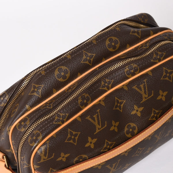 LOUIS VUITTON Shoulder Bag Reporter PM M45254 Monogram Canvas Brown Good Condition Used 4a004182