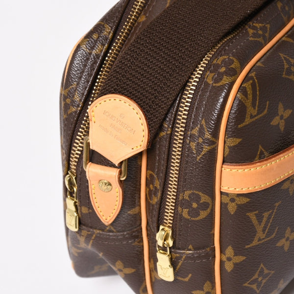 LOUIS VUITTON Shoulder Bag Reporter PM M45254 Monogram Canvas Brown Good Condition Used 4a004182