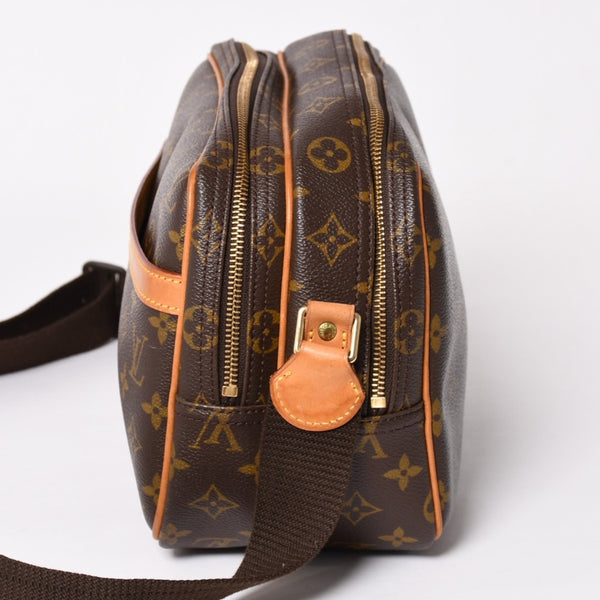 LOUIS VUITTON ルイヴィトン ショルダーバッグ リポーターPM M45254 モノグラムキャンバス ブラウン 美品 中古 4a004199