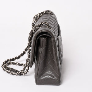 Like new CHANEL Chanel Matelasse 25 Chain Shoulder Bag A01112 16th series Coco Mark Caviar Skin Greige Used 4a004057