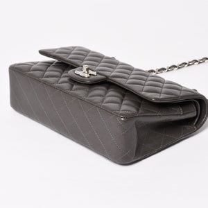 Like new CHANEL Chanel Matelasse 25 Chain Shoulder Bag A01112 16th series Coco Mark Caviar Skin Greige Used 4a004057