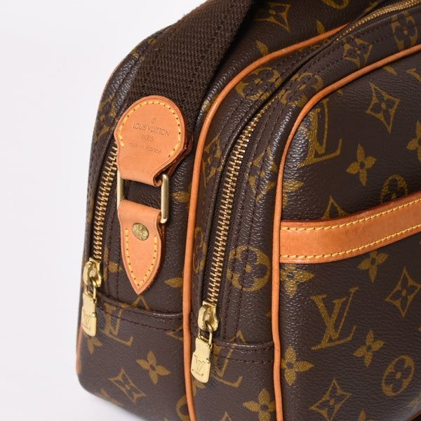 LOUIS VUITTON ルイヴィトン ショルダーバッグ リポーターPM M45254 モノグラムキャンバス ブラウン 美品 中古 4a004199