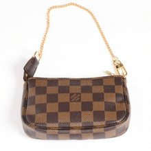 画像をギャラリービューアに読み込む, 極美品 LOUIS VUITTON ルイヴィトン ダミエ ミニ ポシェット アクセソワール ポーチ N58009 ブラウン ゴールド金具 中古 4a004188