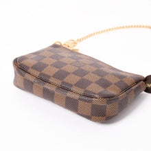画像をギャラリービューアに読み込む, 極美品 LOUIS VUITTON ルイヴィトン ダミエ ミニ ポシェット アクセソワール ポーチ N58009 ブラウン ゴールド金具 中古 4a004188