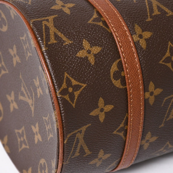 極美品 LOUIS VUITTON ルイヴィトン パピヨン26 ハンドバッグ M51366 モノグラム ブラウン レザー ゴールド金具 旧型 中古 4a004206