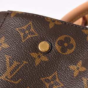 Like new LOUIS VUITTON Montaigne BB Monogram Handbag M41055 Brown Used 4a004213