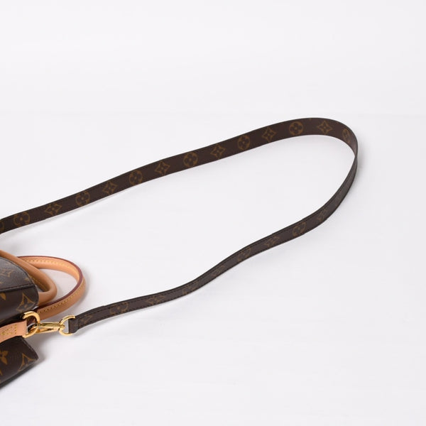 Like new LOUIS VUITTON Montaigne BB Monogram Handbag M41055 Brown Used 4a004213