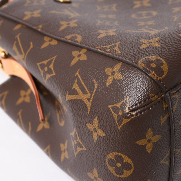 Like new LOUIS VUITTON Montaigne BB Monogram Handbag M41055 Brown Used 4a004213