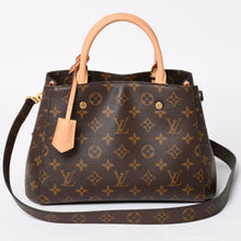 画像をギャラリービューアに読み込む, 新品同様 LOUIS VUITTON ルイヴィトン モンテーニュBB モノグラム ハンドバッグ M41055 ブラウン 中古 4a004213