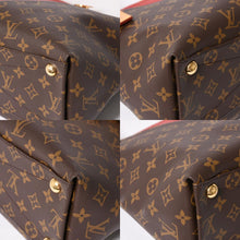 画像をギャラリービューアに読み込む, 極美品 LOUIS VUITTON ルイヴィトン VトートMM 2WAY ハンドバッグ ショルダーバッグ PVC レザー レッド ブラウン M43957 中古 4a004205