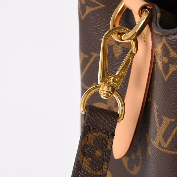 Like new LOUIS VUITTON Montaigne BB Monogram Handbag M41055 Brown Used 4a004213