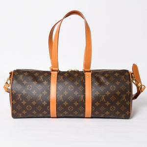 新品同様 LOUIS VUITTON ルイヴィトン ニードルバッグ M28116 モノグラムキャンバス モノグラムアーカイブ ファレルウィリアムス ブラウン ゴールド金具 中古 4a004162