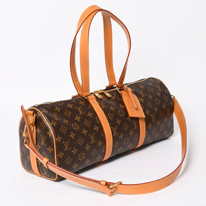 新品同様 LOUIS VUITTON ルイヴィトン ニードルバッグ M28116 モノグラムキャンバス モノグラムアーカイブ ファレルウィリアムス ブラウン ゴールド金具 中古 4a004162