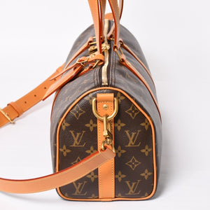 新品同様 LOUIS VUITTON ルイヴィトン ニードルバッグ M28116 モノグラムキャンバス モノグラムアーカイブ ファレルウィリアムス ブラウン ゴールド金具 中古 4a004162