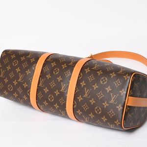 新品同様 LOUIS VUITTON ルイヴィトン ニードルバッグ M28116 モノグラムキャンバス モノグラムアーカイブ ファレルウィリアムス ブラウン ゴールド金具 中古 4a004162