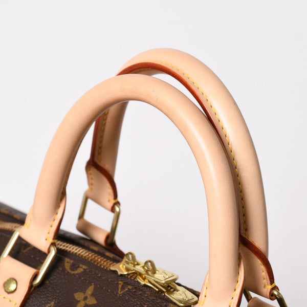 Like new LOUIS VUITTON Monogram Keepall Bandouliere 55 2WAY Boston bag M41414 Brown Canvas Used 4a004215