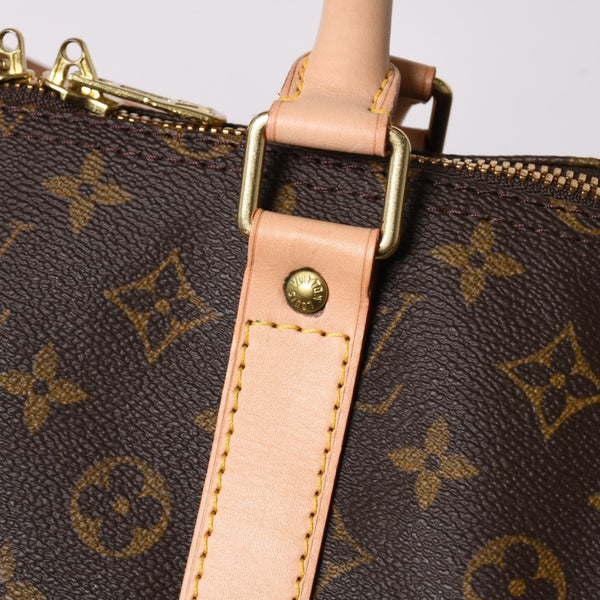 Like new LOUIS VUITTON Monogram Keepall Bandouliere 55 2WAY Boston bag M41414 Brown Canvas Used 4a004215