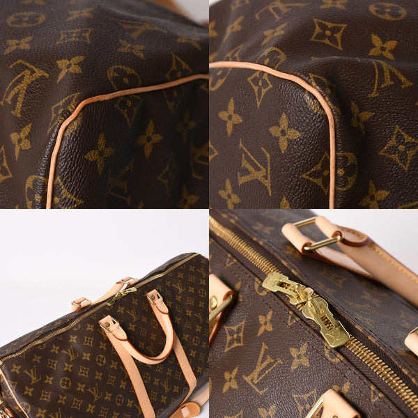 Like new LOUIS VUITTON Monogram Keepall Bandouliere 55 2WAY Boston bag M41414 Brown Canvas Used 4a004215