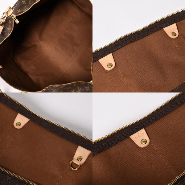 Like new LOUIS VUITTON Monogram Keepall Bandouliere 55 2WAY Boston bag M41414 Brown Canvas Used 4a004215