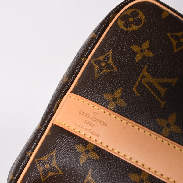 Like new LOUIS VUITTON Boston bag Keepall Bandouliere 45 Monogram M41418 Brown Gold hardware Used 4a004220