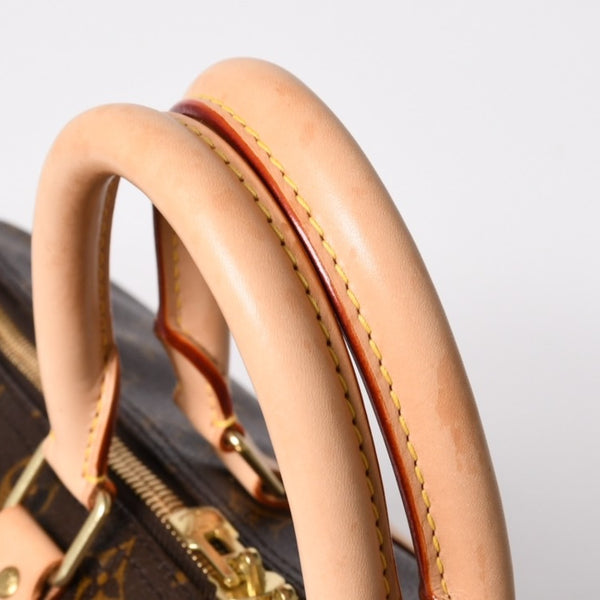 Like new LOUIS VUITTON Boston bag Keepall Bandouliere 45 Monogram M41418 Brown Gold hardware Used 4a004220