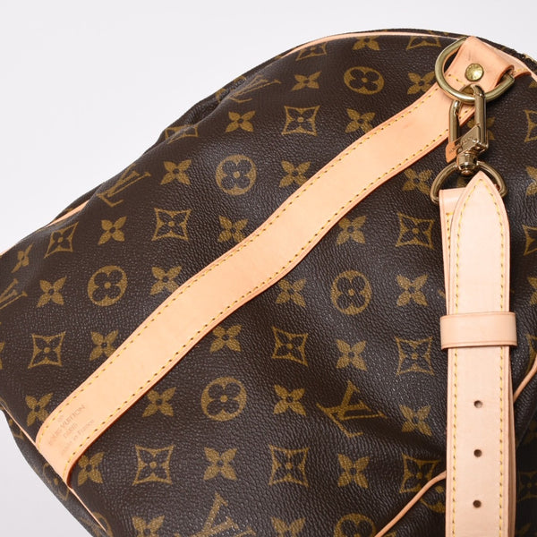 Like new LOUIS VUITTON Monogram Keepall Bandouliere 55 2WAY Boston bag M41414 Brown Canvas Used 4a004215