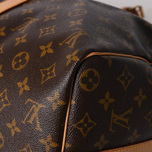 Like new LOUIS VUITTON Boston bag Keepall Bandouliere 45 Monogram M41418 Brown Gold hardware Used 4a004220