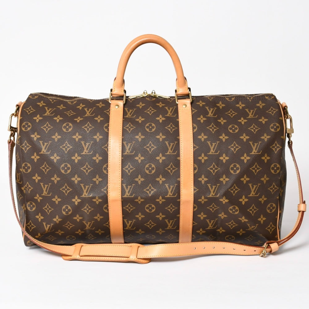 LOUIS VUITTON ルイヴィトン モノグラム キーポルバンドリエール50 ブラウン M41416 ボストンバッグ 美品 中古 4a004174