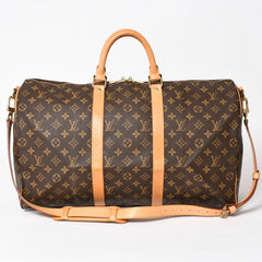 LOUIS VUITTON Monogram Keepall Bandouliere 50 Brown M41416 Boston Bag Good Condition Used 4a004174