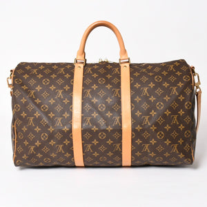 LOUIS VUITTON Monogram Keepall Bandouliere 50 Brown M41416 Boston Bag Good Condition Used 4a004174