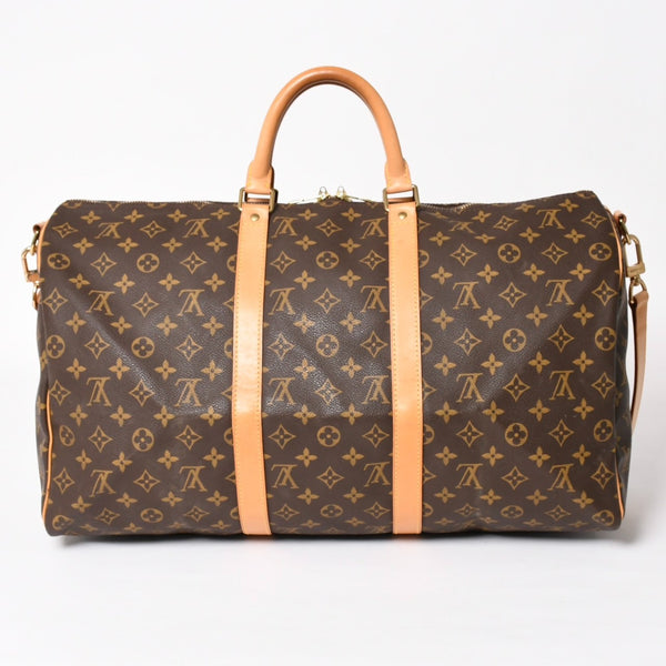 LOUIS VUITTON Monogram Keepall Bandouliere 50 Brown M41416 Boston Bag Good Condition Used 4a004174