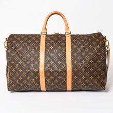 画像をギャラリービューアに読み込む, LOUIS VUITTON ルイヴィトン モノグラム キーポルバンドリエール50 ブラウン M41416 ボストンバッグ 美品 中古 4a004174