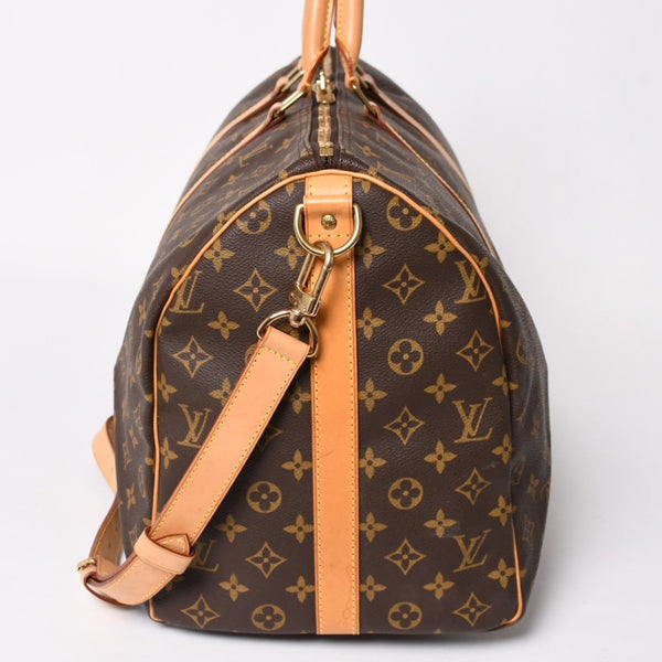 LOUIS VUITTON Monogram Keepall Bandouliere 50 Brown M41416 Boston Bag Good Condition Used 4a004174