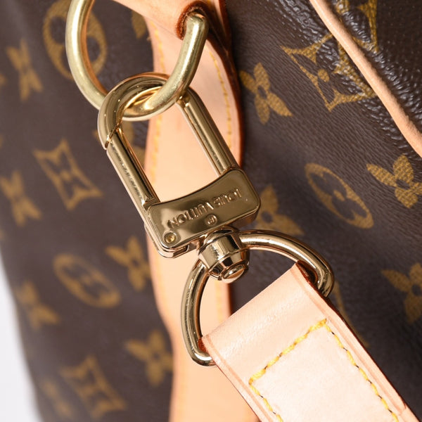 Like new LOUIS VUITTON Monogram Keepall Bandouliere 55 2WAY Boston bag M41414 Brown Canvas Used 4a004215