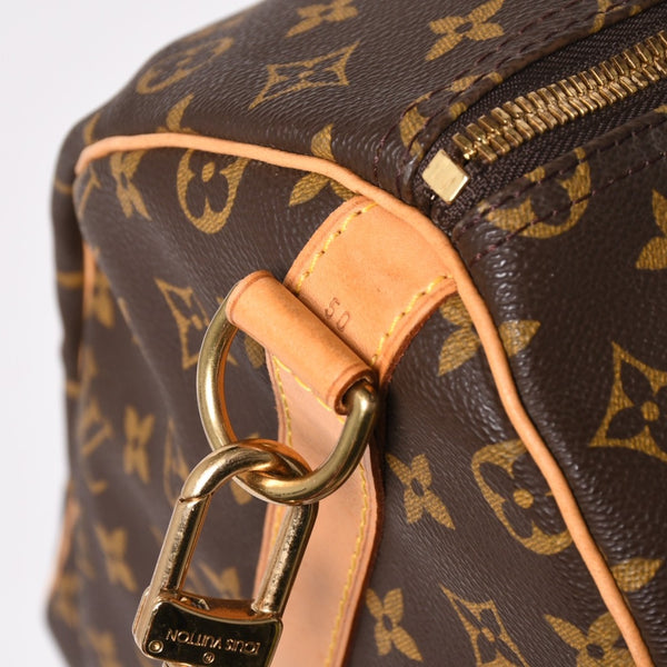 LOUIS VUITTON Monogram Keepall Bandouliere 50 Brown M41416 Boston Bag Good Condition Used 4a004174