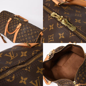 LOUIS VUITTON Monogram Keepall Bandouliere 50 Brown M41416 Boston Bag Good Condition Used 4a004174