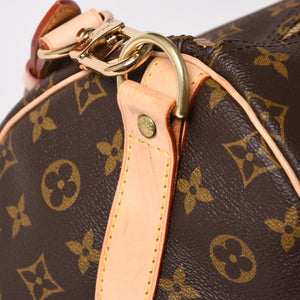 Like new LOUIS VUITTON Monogram Keepall Bandouliere 55 2WAY Boston bag M41414 Brown Canvas Used 4a004215