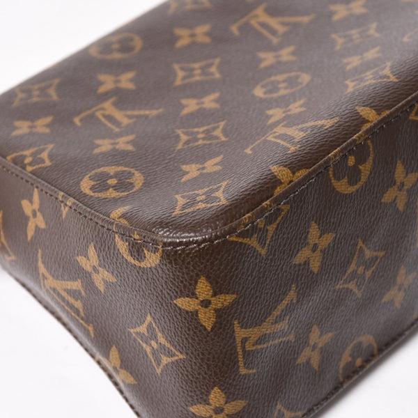 LOUIS VUITTON Mini Looping One Shoulder Bag M51147 Monogram PVC Leather Brown Good Condition Used 4a004222