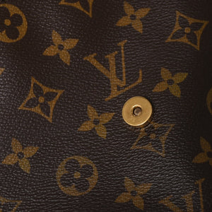 LOUIS VUITTON Mini Looping One Shoulder Bag M51147 Monogram PVC Leather Brown Good Condition Used 4a004222