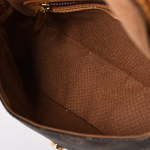 LOUIS VUITTON Mini Looping One Shoulder Bag M51147 Monogram PVC Leather Brown Good Condition Used 4a004222