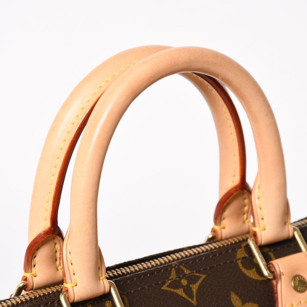 Very Good Condition LOUIS VUITTON Speedy 25 Handbag M41528 Monogram PVC Leather Brown Gold Hardware Used 4a004193