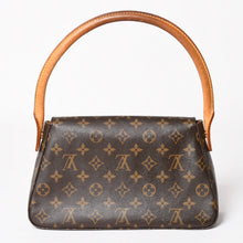 画像をギャラリービューアに読み込む, LOUIS VUITTON ルイヴィトン ミニ ルーピング ワンショルダーバッグ M51147 モノグラム PVC レザー ブラウン 美品 中古 4a004222