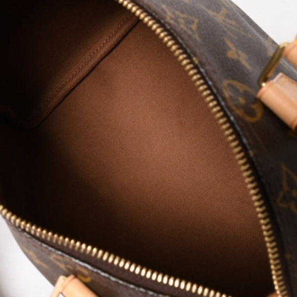 Very Good Condition LOUIS VUITTON Speedy 25 Handbag M41528 Monogram PVC Leather Brown Gold Hardware Used 4a004193