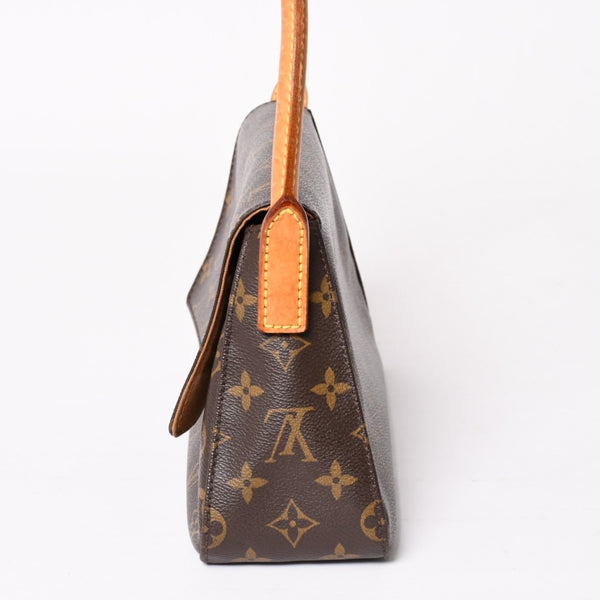 LOUIS VUITTON Mini Looping One Shoulder Bag M51147 Monogram PVC Leather Brown Good Condition Used 4a004222