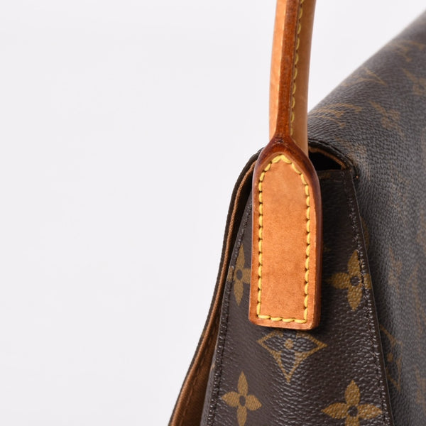 LOUIS VUITTON Mini Looping One Shoulder Bag M51147 Monogram PVC Leather Brown Good Condition Used 4a004222