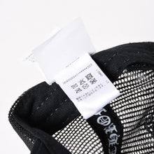 画像をギャラリービューアに読み込む, 新品未使用品 CHROME HEARTS クロムハーツ セメタリーレザー クロスパッチ オレンジ トラッカー メッシュ キャップ シルバー金具 中古 4a004131