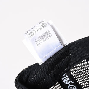 新品未使用品 CHROME HEARTS クロムハーツ セメタリーレザー クロスパッチ オレンジ トラッカー メッシュ キャップ シルバー金具 中古 4a004131