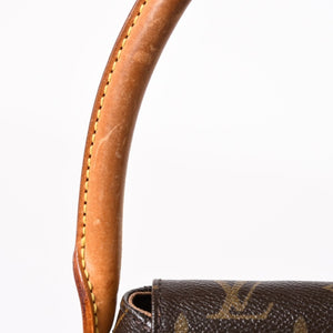 LOUIS VUITTON Mini Looping One Shoulder Bag M51147 Monogram PVC Leather Brown Good Condition Used 4a004222