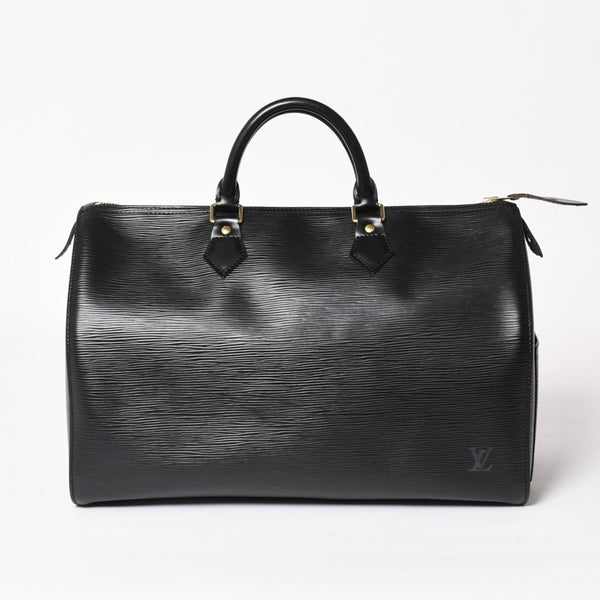 Very good condition LOUIS VUITTON Speedy 35 handbag M42992 Epi leather black gold hardware used 4a004211